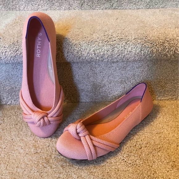Brand New Rothy\'s Pink The Knot Ballet Flats